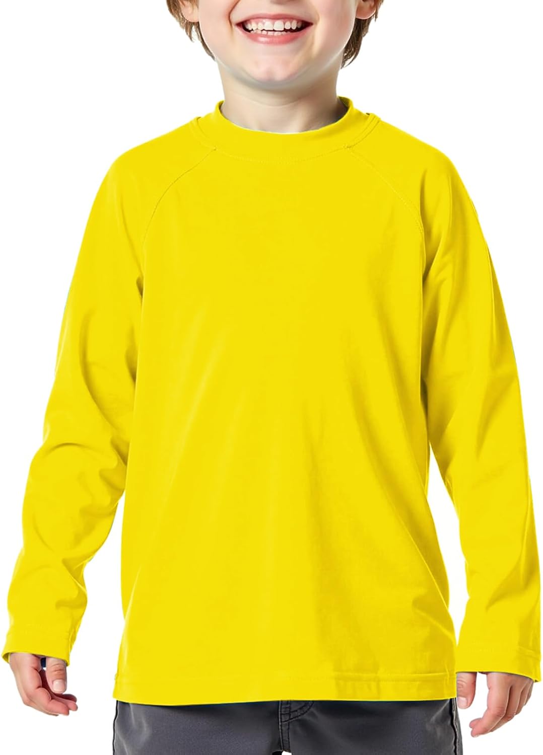 Boys Rash Guard Swim Shirt Long Sleeve UPF 50+ for Toddler Kids UV Protection Outdoor Rashguard Sun Shirt