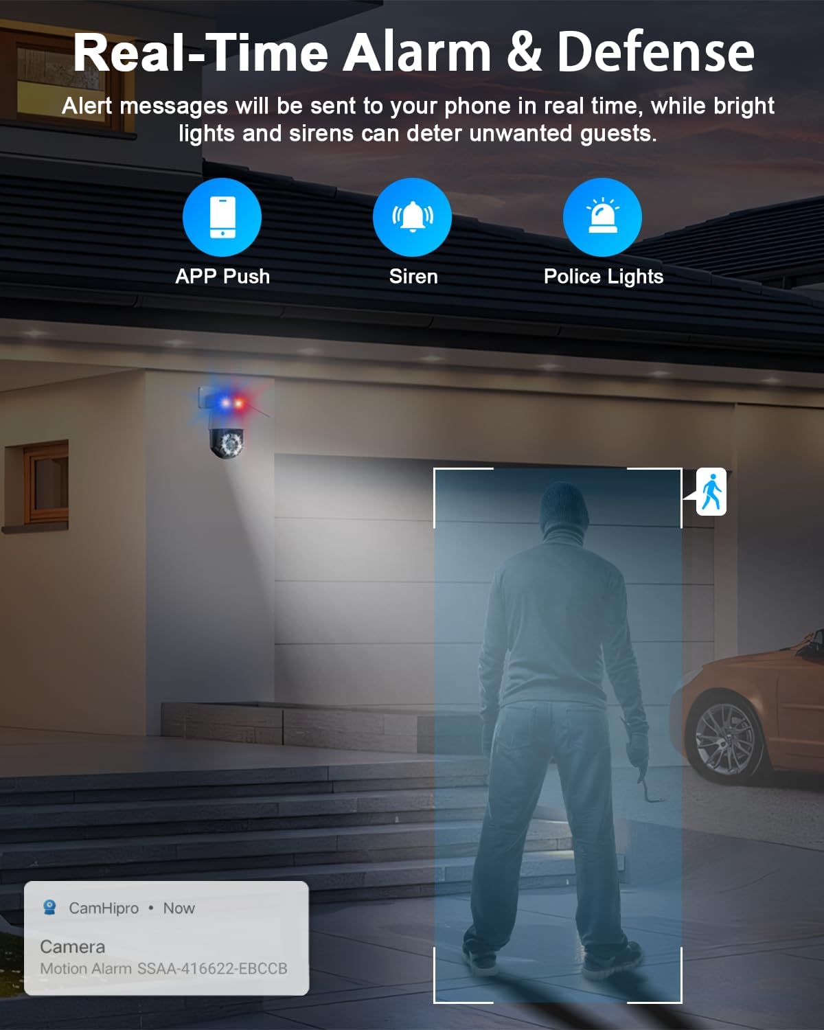 Real-Time Alarm and Defense features