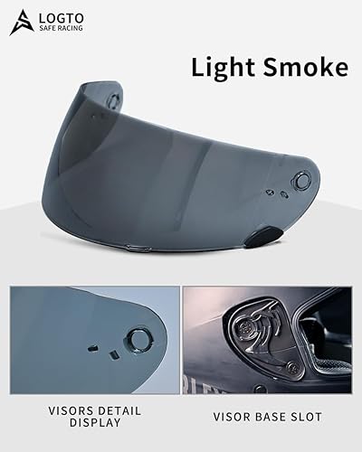 Miniatura 4 de Visor de Repuesto para Casco de Moto, Protector de Visera para Casco Star RS-1 Vortex Qualifier Revolver, Accesorios Universales