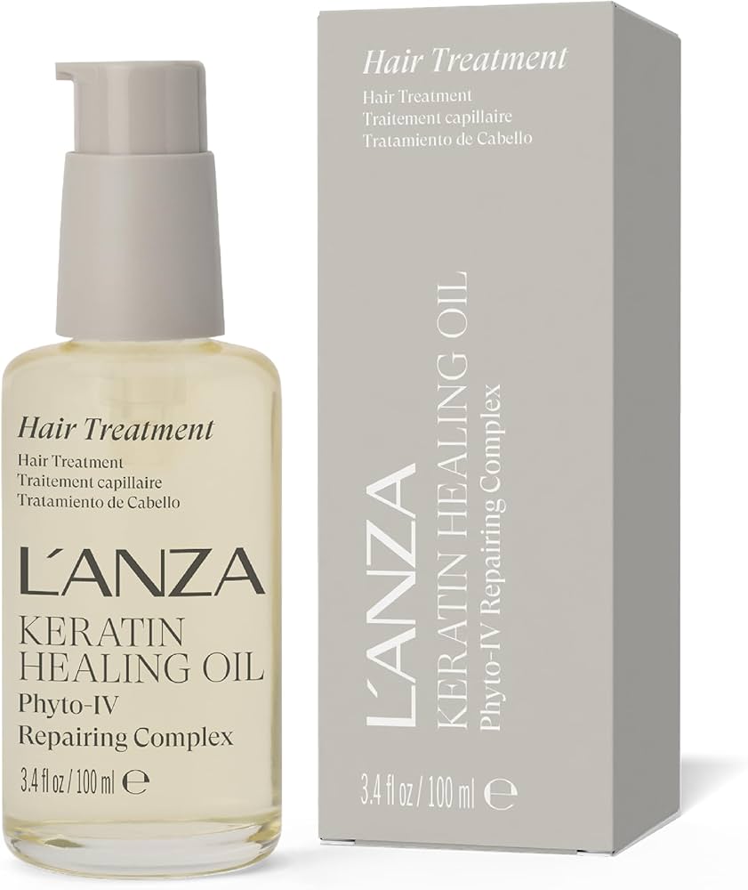 Amazon.com: L'ANZA Keratin Healing Hair Oil Treatment, Keratin