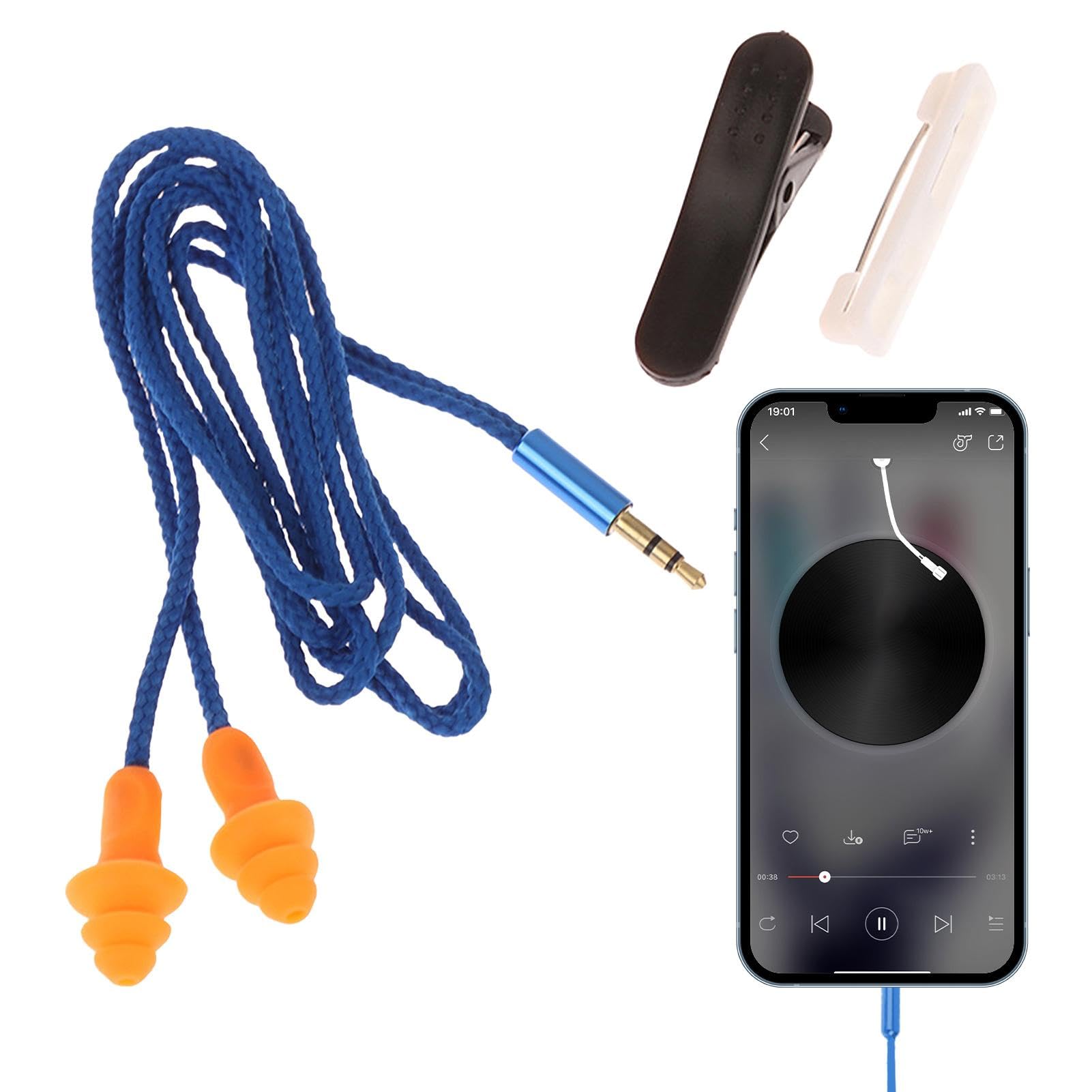 Cuffie Auricolari da Lavoro Auricolari da Lavoro | Auricolari Antirumore per Chiamate e Studio in Ambienti Rumoreso Fabbrica Cantiere Adolescente