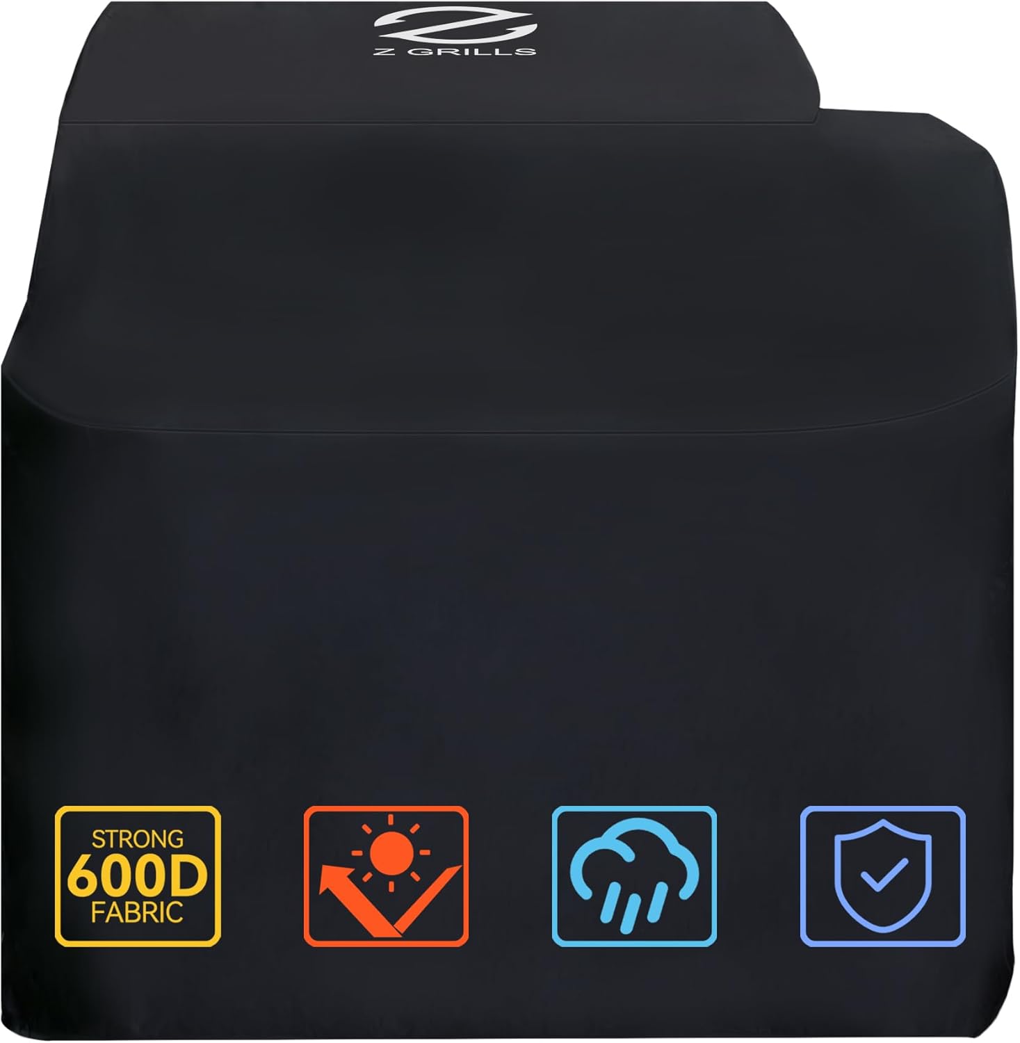 Z Grills Pellet Grill Cover 43 Inch | Official Genuine | Upgraded 600D Polyester Fabric, Heavy Duty, Waterproof, Weather Resistant Full Length Grill Cover for 7052B Pellet Smoker