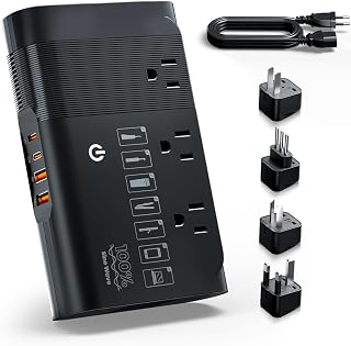 DOACE 500W Travel Voltage Converter, 220V to 110V Pure Sine Wave Step-Down Transformer for International Travel, Europe UK AU, Safe for Hair Straighteners, Cameras & Devices - Amazon product rated Grade A