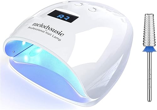 MelodySusie Lámpara de uñas LED UV True 54W profesional secador de uñas para lámpara de curado de esmalte de uñas de gel con 3 ajustes de