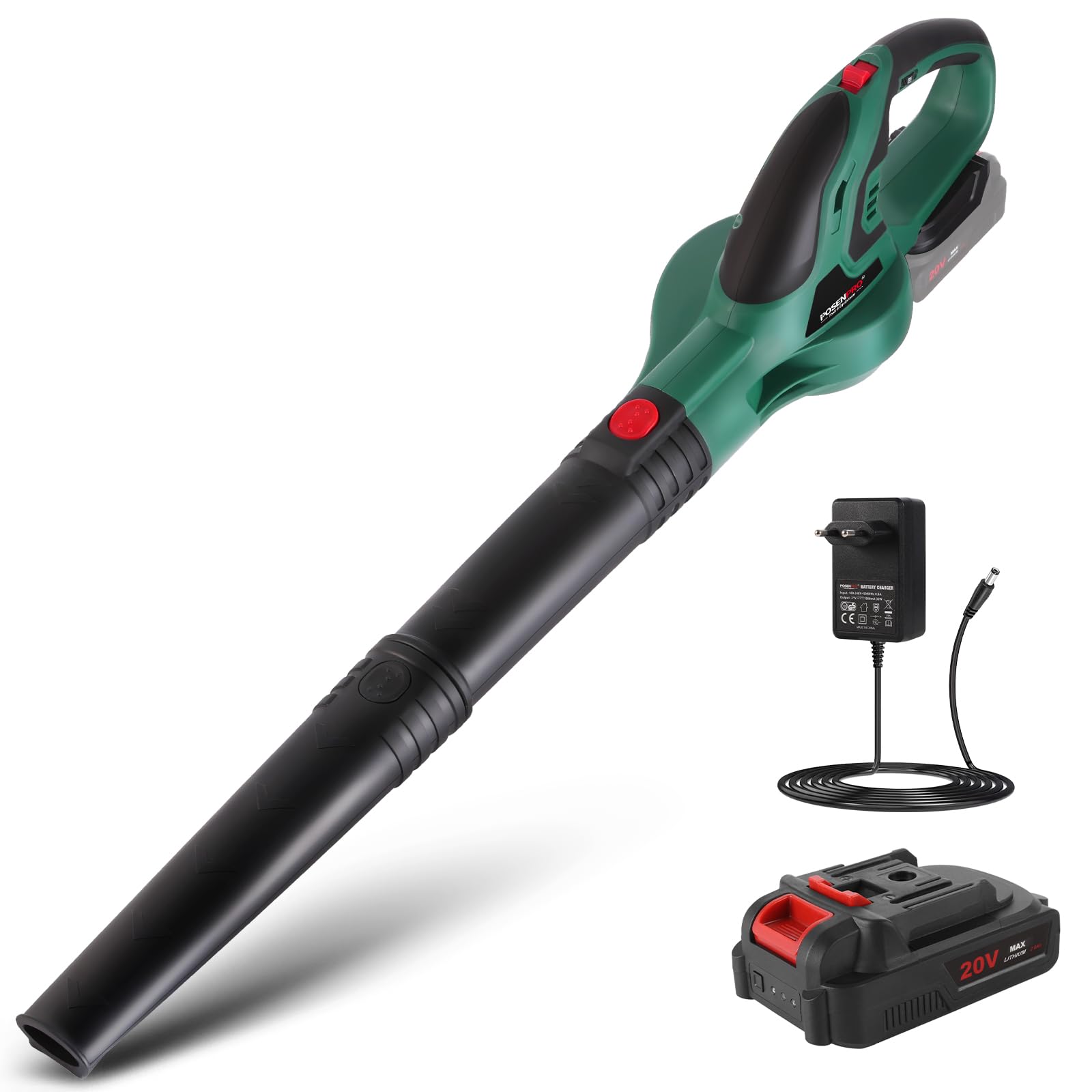 POSENPRO Souffleur de Feuilles sans Fil, Souffleur Batterie 20V