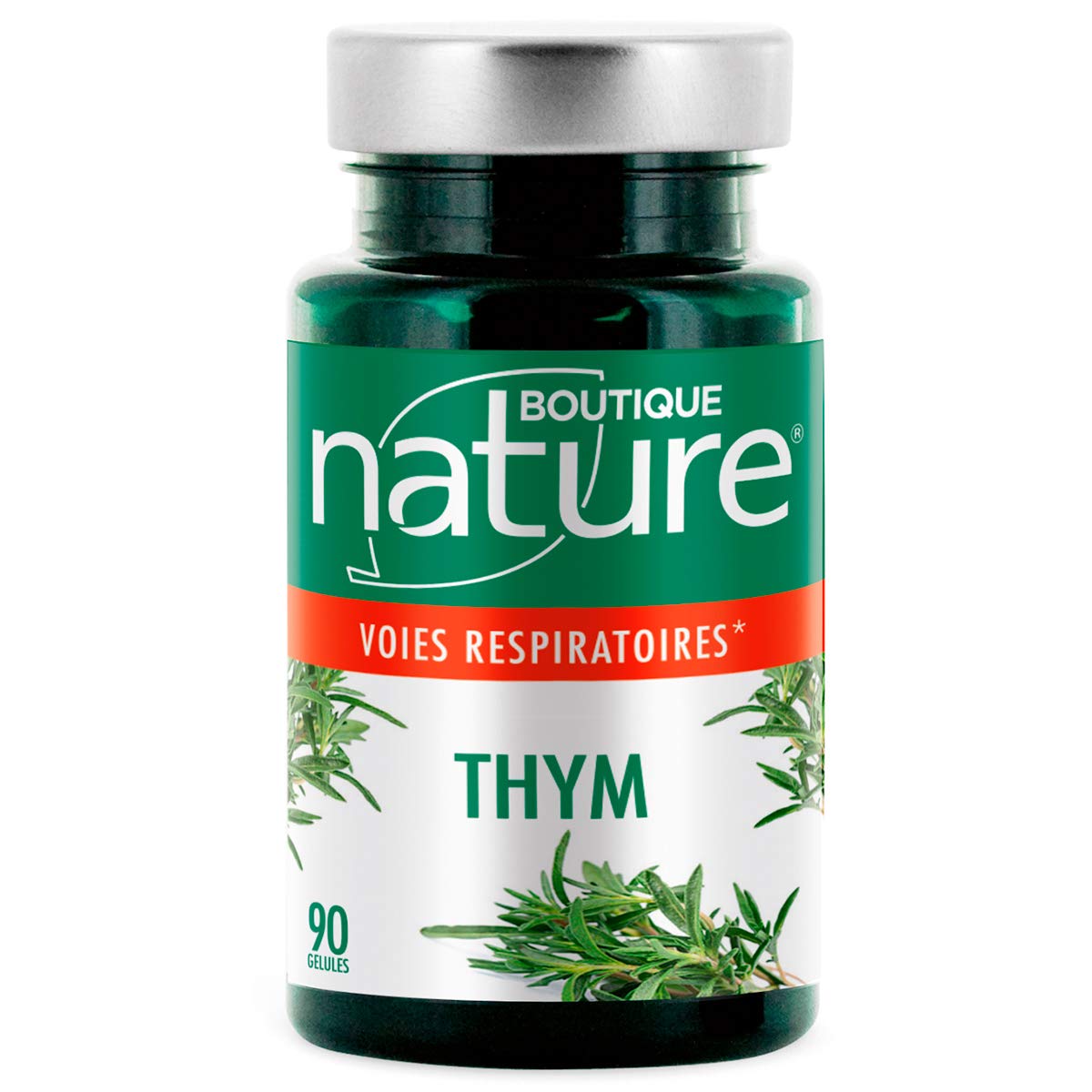 Boutique Nature - Complément Alimentaire - Thym - 90 Gélules Végétales - Soulage en cas d'irritation de la gorge ou des cordes vocales
