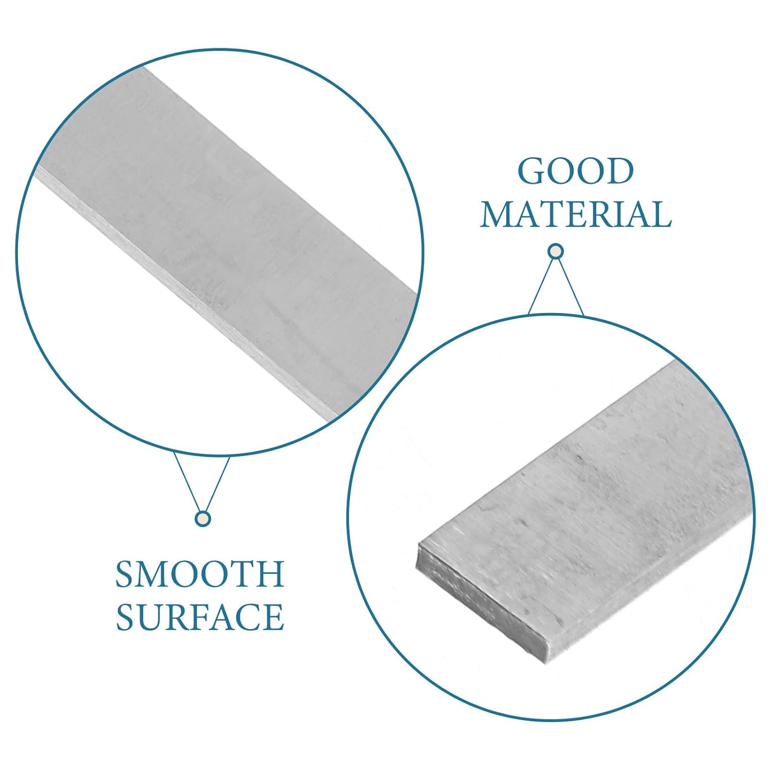 Roleader High Speed Steel Bar 200mm X 10mm X 2mm, Ultra Hard White Steel Strip for DIY Knife Making, Heavy Duty Flat Metal Stock for Industrial Cutting and Crafting