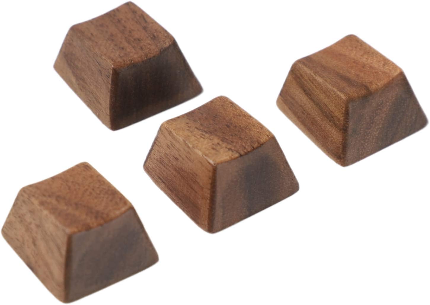 YMDK Wooden Keycap Solid Walnut Wood Keycap Novelty Keycaps Spacebar Esc Arrow Keys