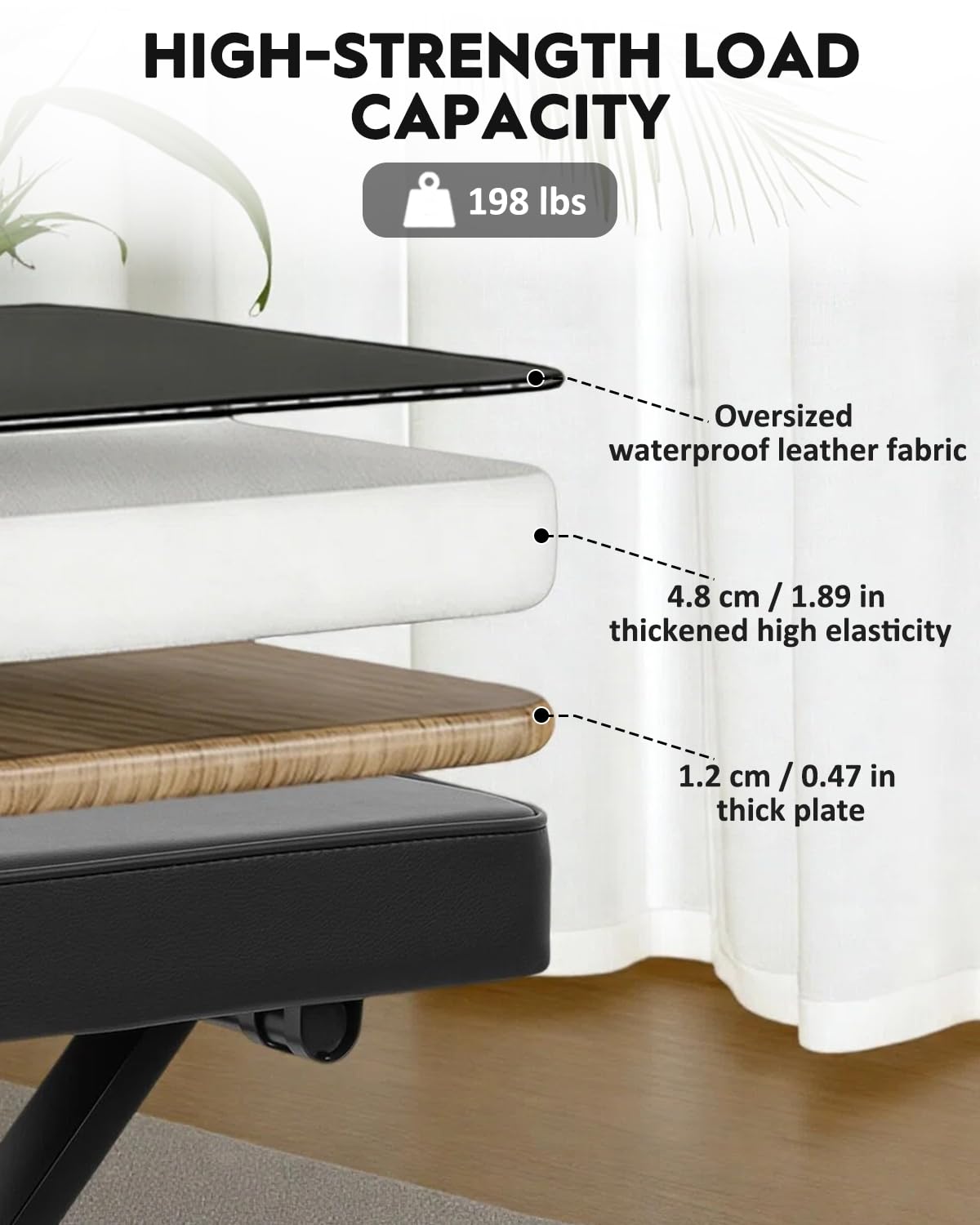 STRICH Juego de soporte y banco plegable para teclado de piano, soporte de piano digital portátil para pianos eléctricos de 54-88 teclas y banco de piano estilo X, asiento de banco de teclado de