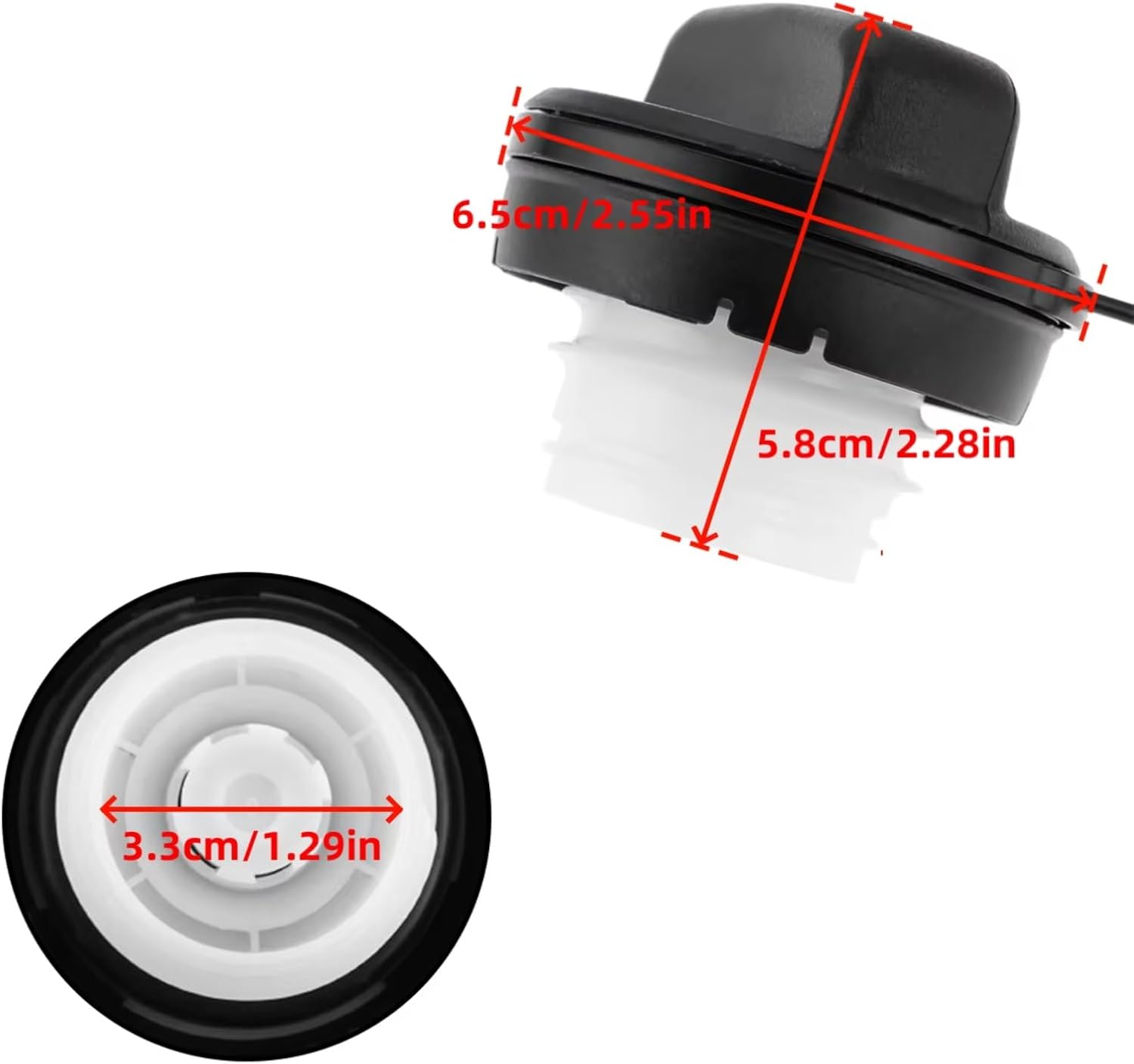 Car Oil Filler Caps for Accord 2005-2007 for Element 2003-2011 for Odyssey 2005-2010 17670SHJA31 Car Gas Cap Petrol Fuel Tank Cover Assembly 17670T3WA01 Fuel Cap Cable