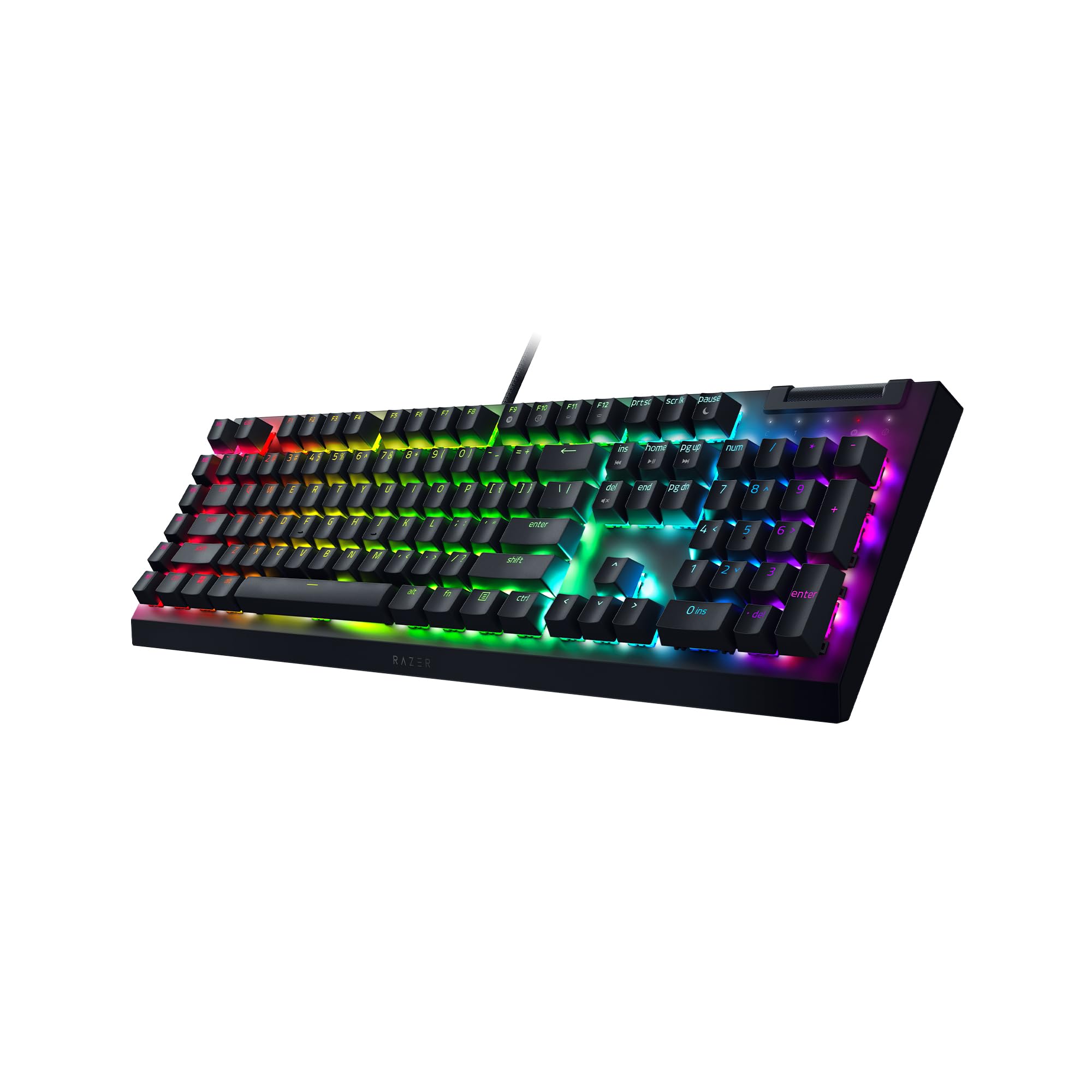 Razer BlackWidow V4 X - Teclado mecánico Gaming (Switches mecánicos Amarillos, 6 Teclas Macro dedicadas, Teclas de ABS de Doble inyección, Chroma RGB) QWERTY Teclado ES | Negro