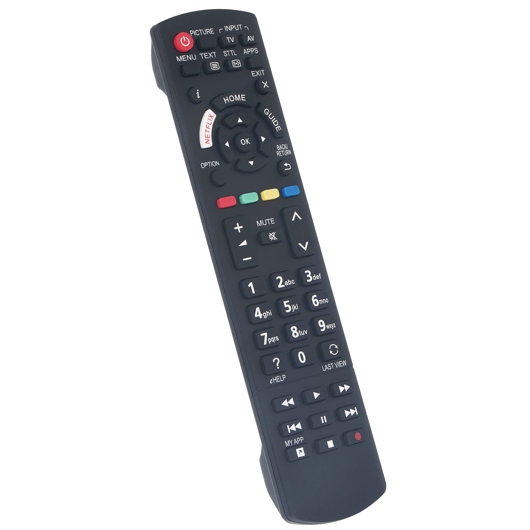 TCNOUMT N2QAYB001180 Telecomando Compatibile Con Panasonic LCD HD TV TX-40GX700E TX-43FX633E TX-49FX620E TX-50GX820E TX-65FX600E N2QAYB001212 Panasonic N2QAYB001180 TV Telecomando Di Ricambio