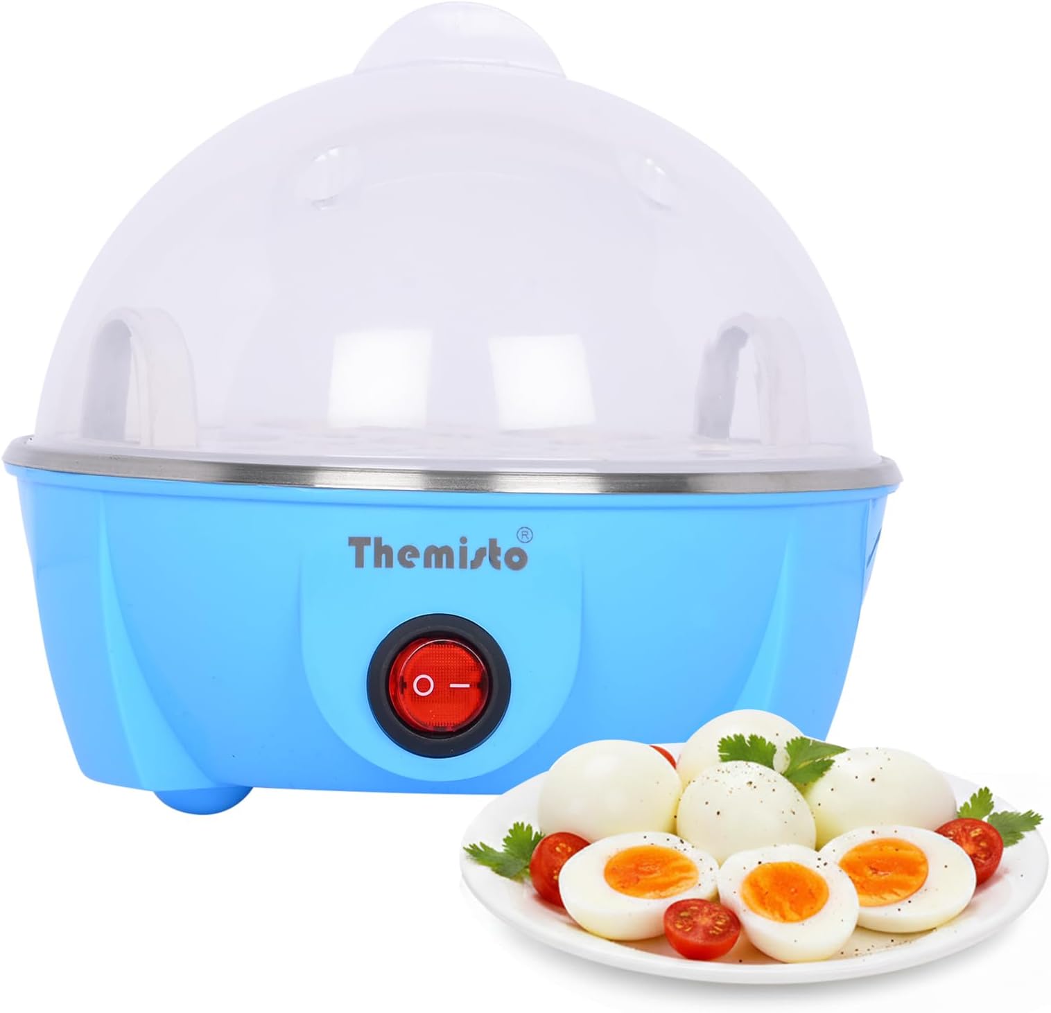 THEMISTO TH-610 350w Egg Boiler/Poacher/Cooker for Steaming, Cooking & Boiling (7 eggs)