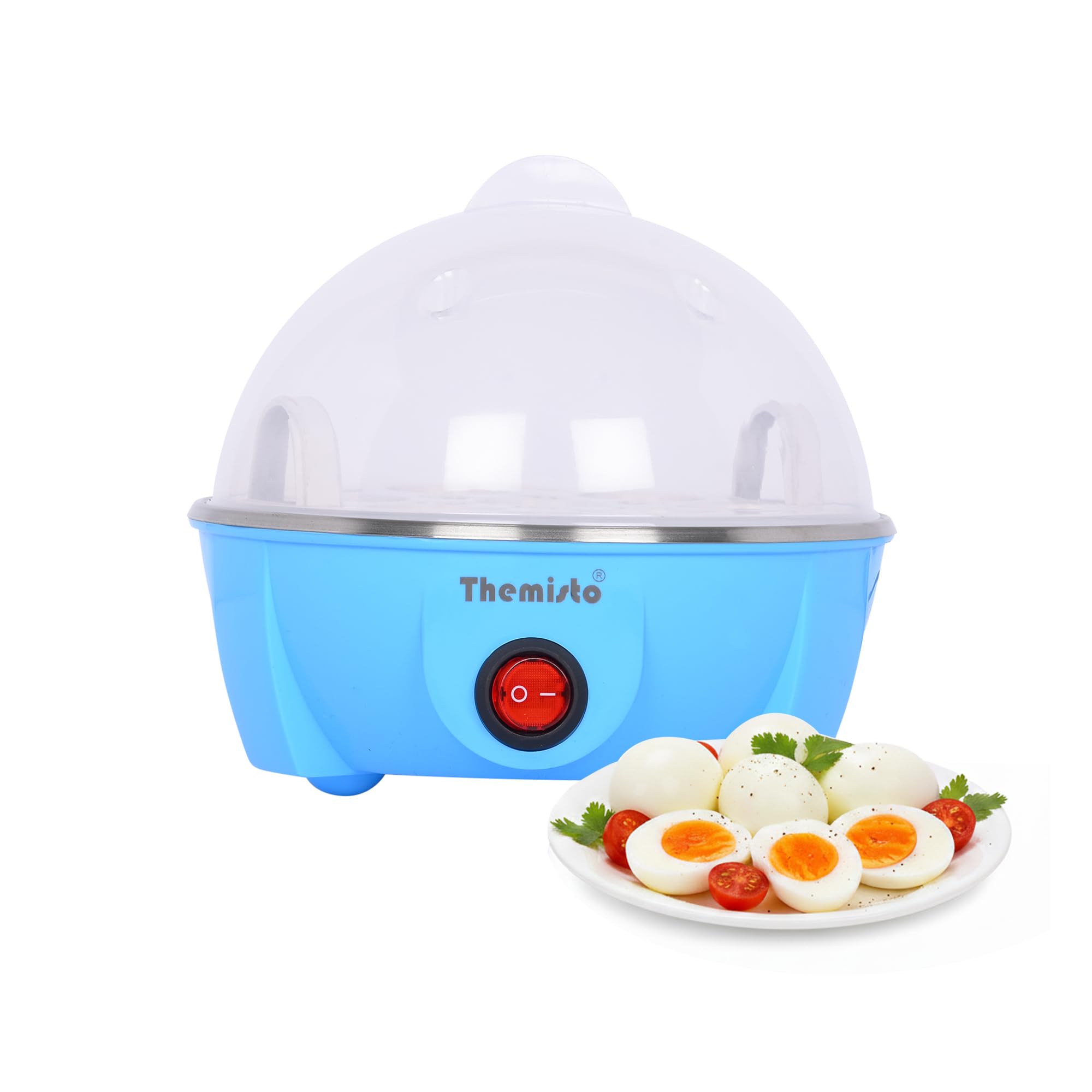 THEMISTO TH-610 350w Egg Boiler/Poacher/Cooker for Steaming, Cooking & Boiling (7 eggs)