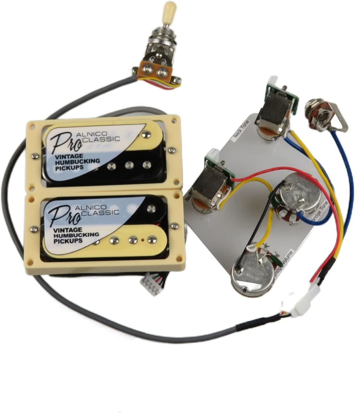 Humbucker Pickups Alnico 5 ProBucker Push/Pull Wiring Harness Electric Guitar Pickups Guitar