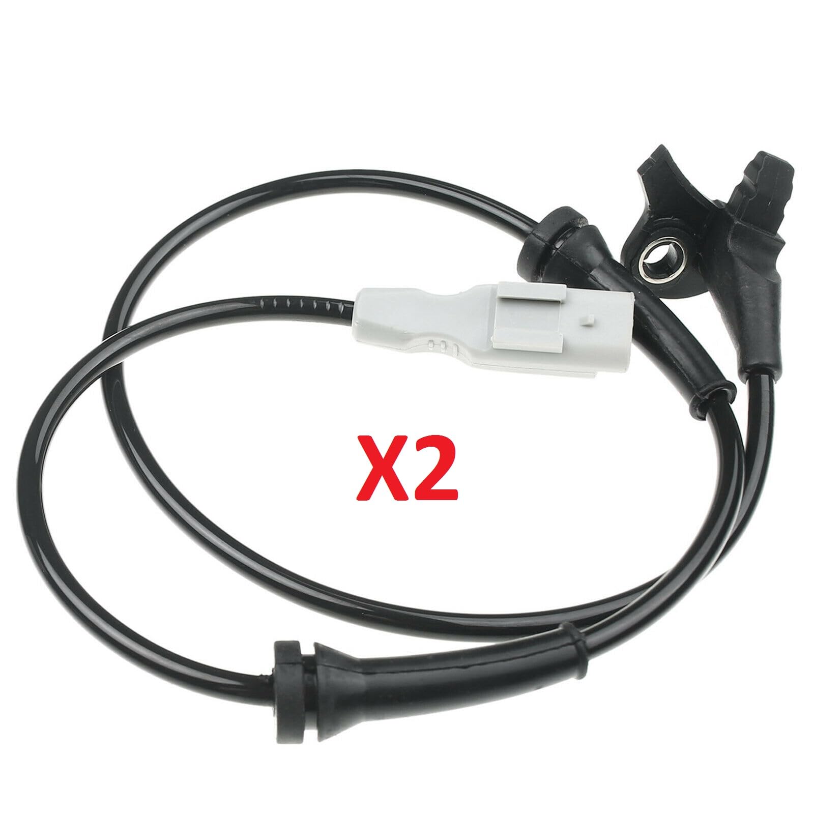 Partsline (Lot de 2) Capteur de vitesse de roue ABS avant compatible avec C4, DS4, DS5, 3008, 307, 308, 5008, RCZ - 4545K3 454588 9659058280