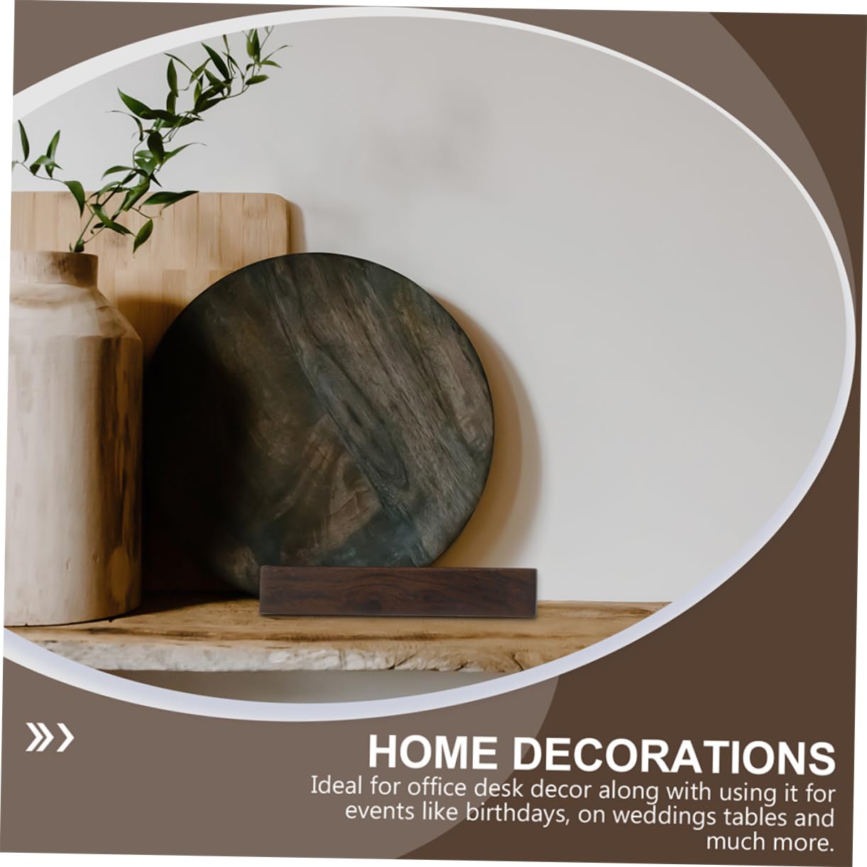 Mipcase 4 Set Fermacarte In Legno Fermacarte Fermacarte In Pietra Decorativa 4 pezzi*4