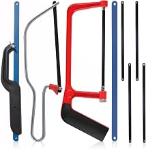 3 PCS Hacksaw for Metal Cutting, Metal Saw, Hack Saw, 12-Inch, 6-Inch, Mini Hacksaw for Cutting Plastic Wood PVC Pipe Tile