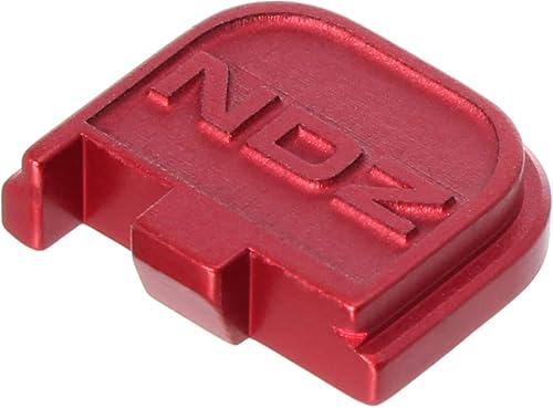 Miniatura 8 de NDZ Performance Placa trasera para Glock 43 43 x 48 0.354 in de aluminio anodizado grabado láser en negro  elige color y diseño de grabado profundo
