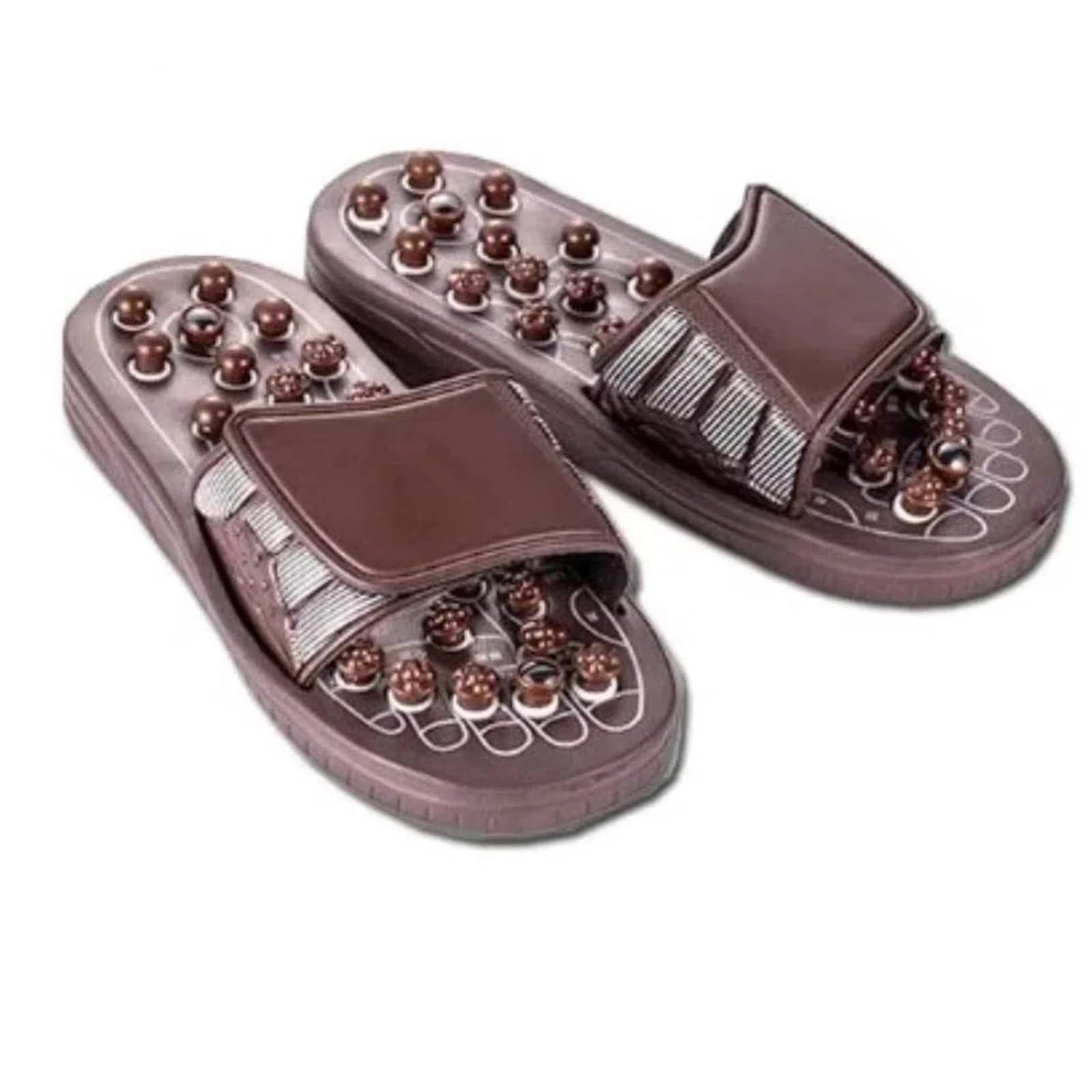 Frühling Massage Hausschuhe Anti-rutsch Reflexzonenmassage Sandalen Fuß Schuhe Haushalt(42-43)