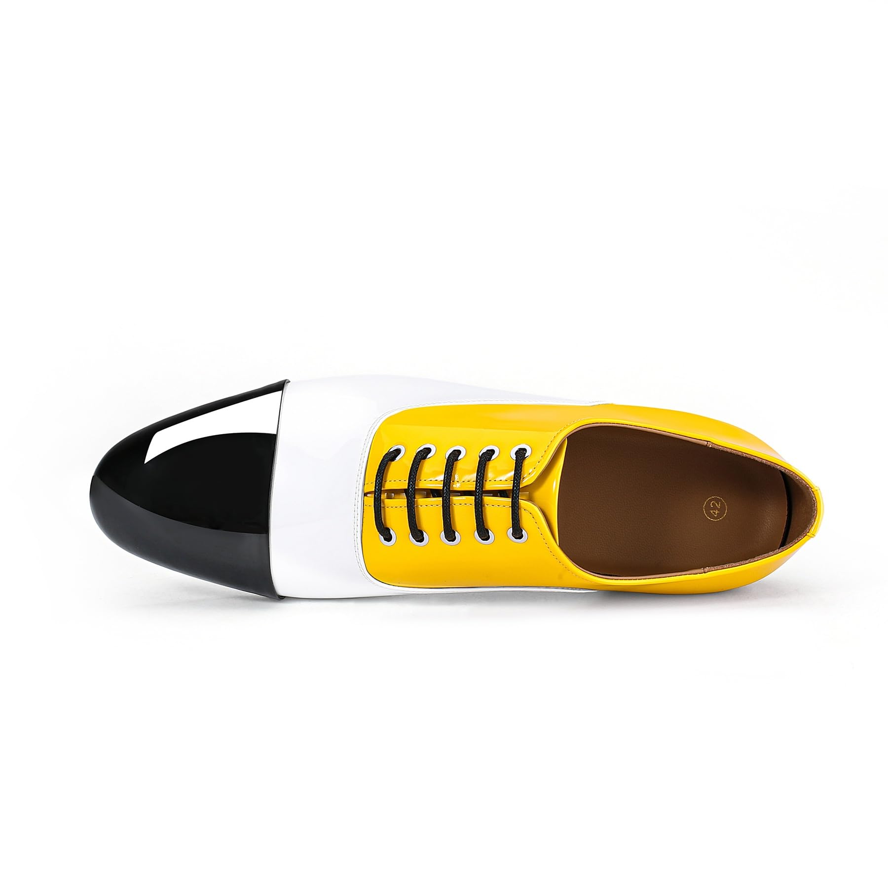 Allthemen Hombre Zapatos Formales Color Bloques Oxford Negocios Punta Redonda Ligeros Cómodos para Bodas y Cenas