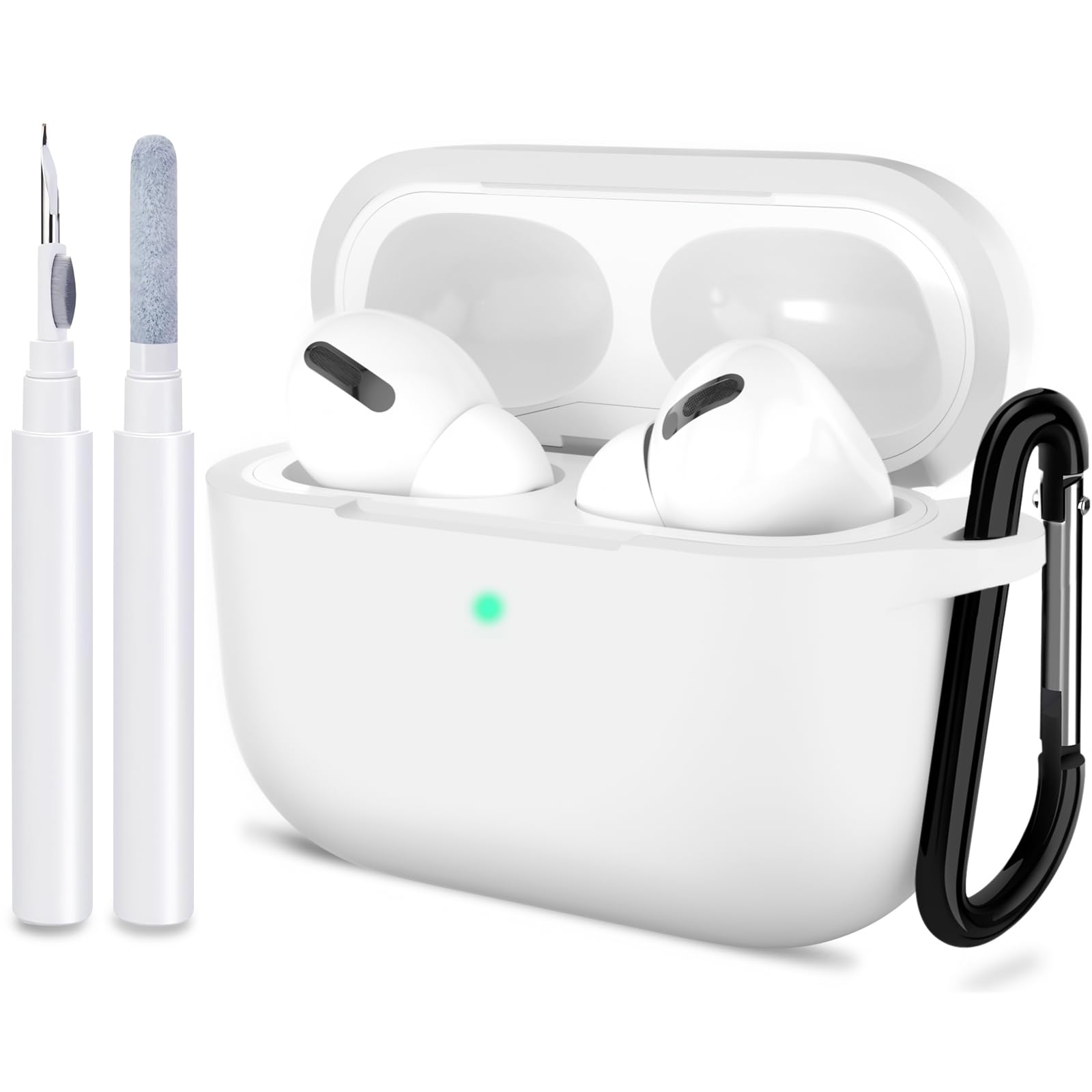 ATUAT for AirPods Pro 2nd Generation Case Cover, Protective Silicone Skin Accessories with Keychain for Women Men for Apple AirPods Pro Gen 2(2022),