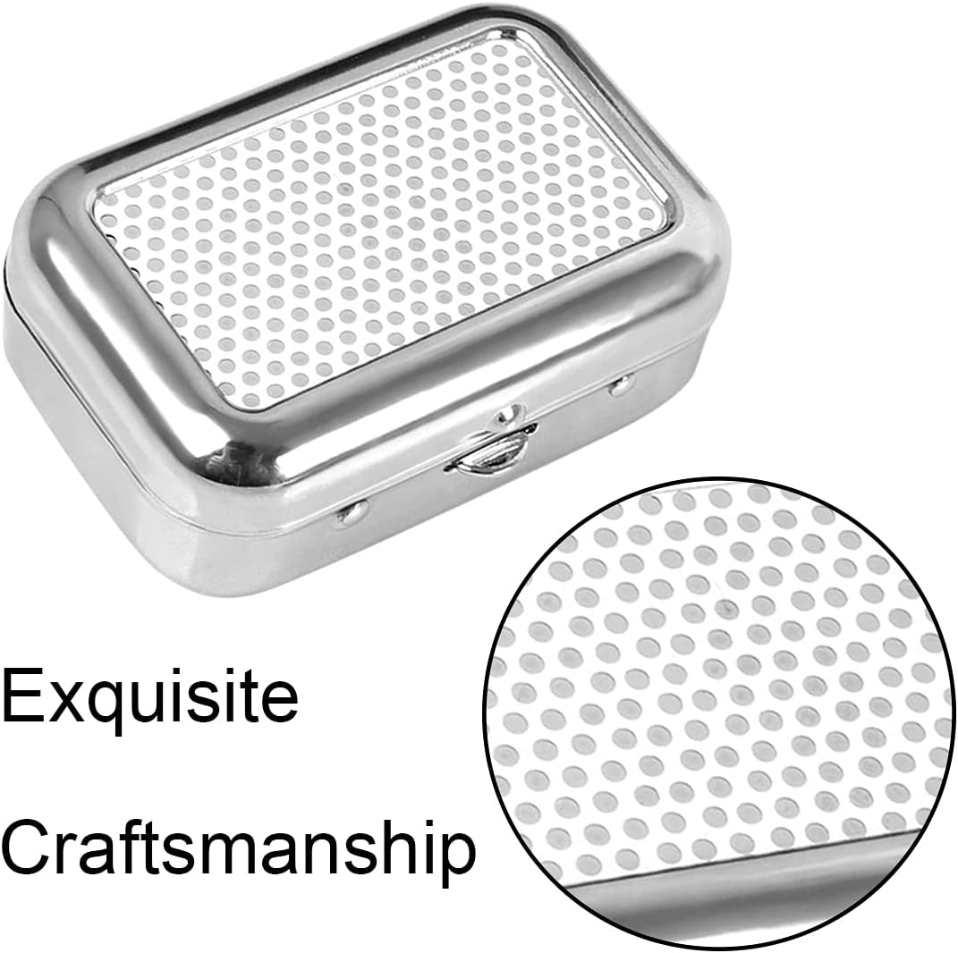 Portable Mini Ashtray Square Metal Ashtray Detachable Pocket Ashtray