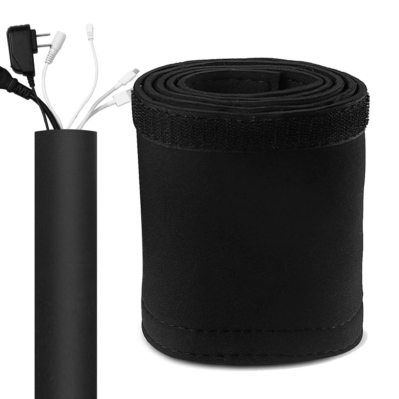 Copertura per cavi in neoprene, organizer per cavi elettrici, di protezione per motore da pesca, barca, auto, camion, installazione semplice e durevole