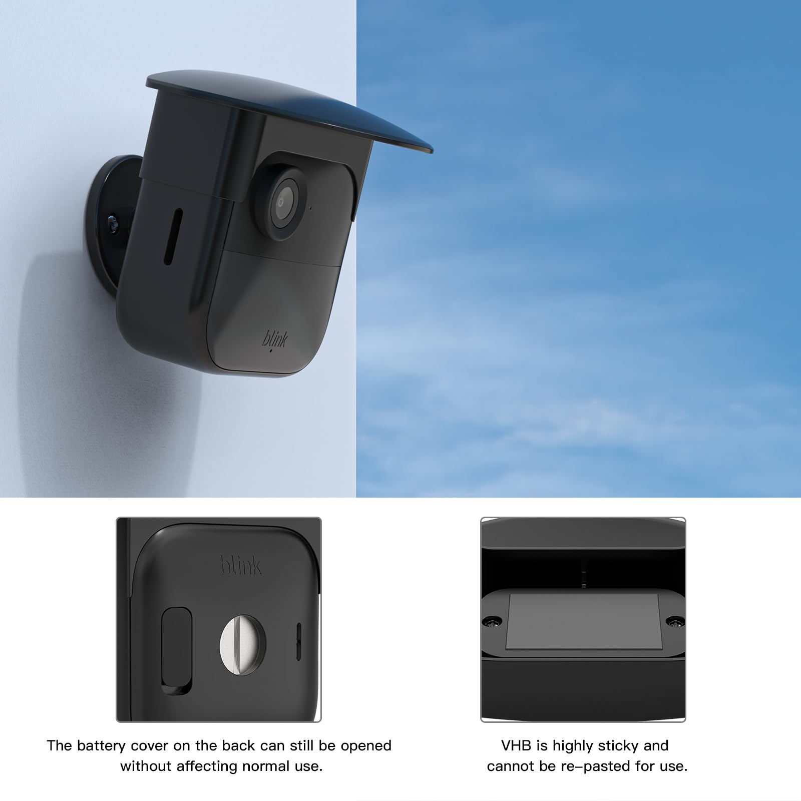 Naturalspring Regenschutz Für Blink Outdoor Kamera - 2er Set Wetterfest & UV-beständig