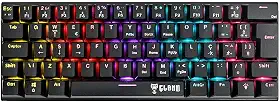 Teclado 60% Mecânico Gamer Switch Red Anti-Ghosting Função Macro + Software USB ABNT2 292x105mm Clanm (Night Walker Preto)