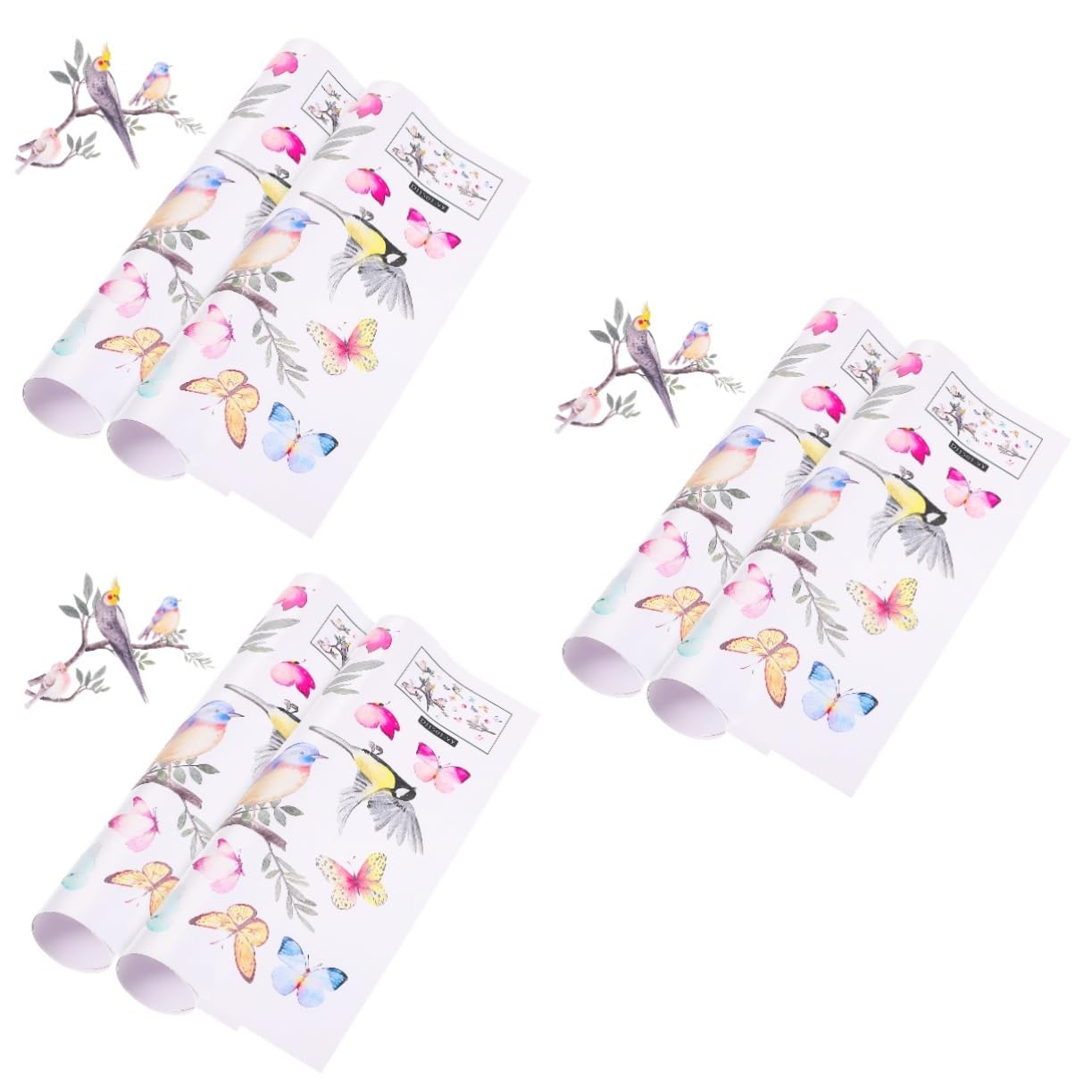 Stickers animaux oiseaux colorés pour égayer la chambre des enfants et le salon de la maison