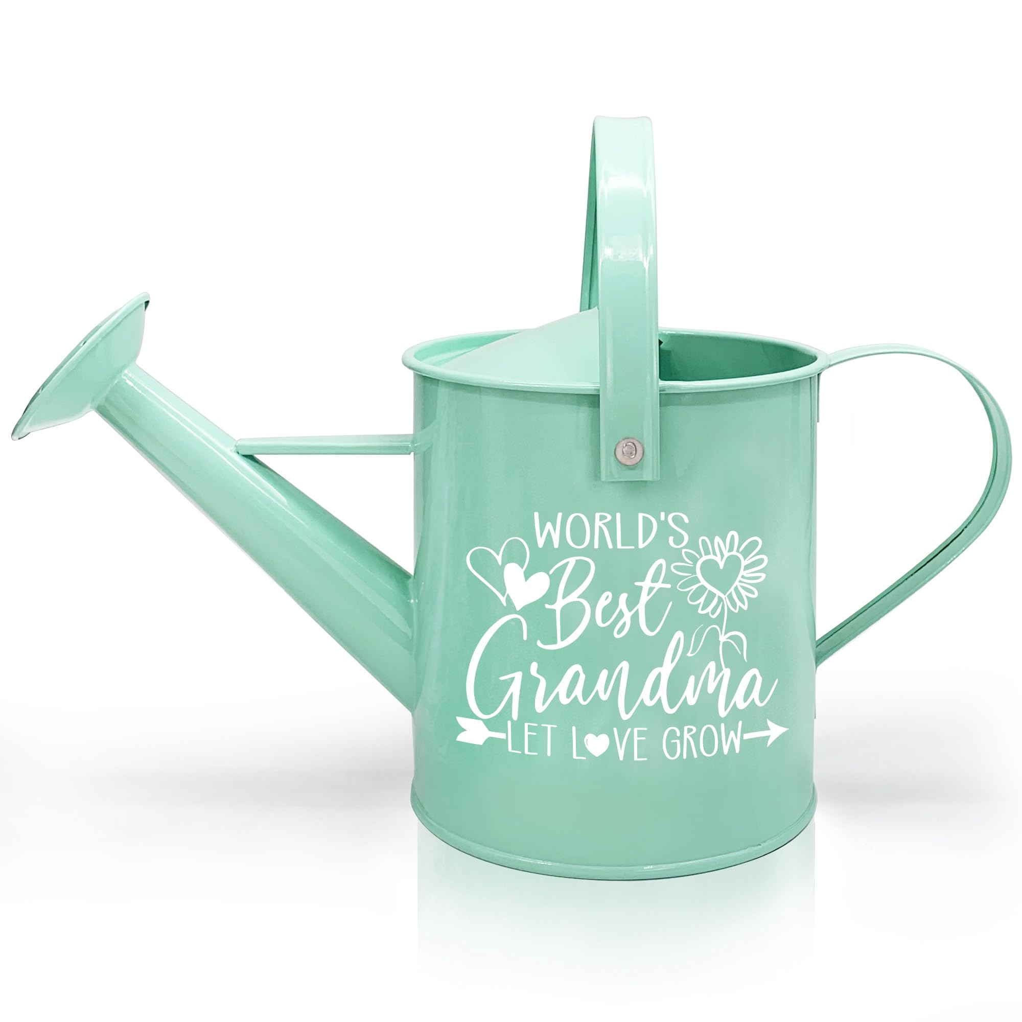 Hexagram Gifts for Grandma, Birthday Grandma Gifts, Gardening Present for Granny, Mint Metal Watering Can for Granny, Best...