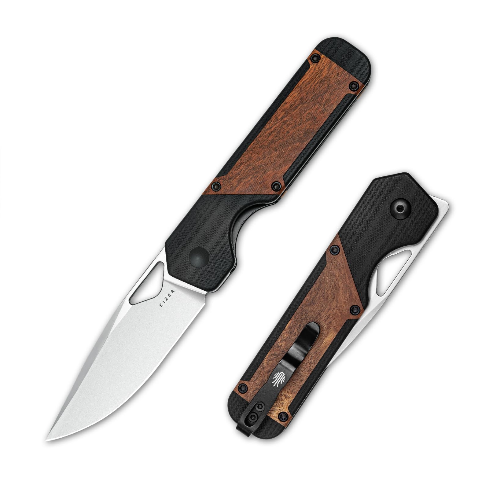 wz♡ Amazon.com: Kizer Militaw EDC Pocket Knife, 3.36'' 154CM Blade