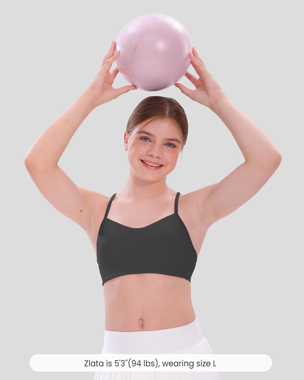 Girls Sports Bras for Teen 10-16 Y-Back, Cloud Feeling Training Bra with Moulded Design for Yoga Athletic Casual Tops - Image 3