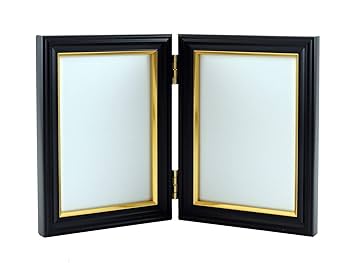 Amazon.co.jp: FUJICOLOR 額縁 肖像額 L 2面 ブラック 木製 無