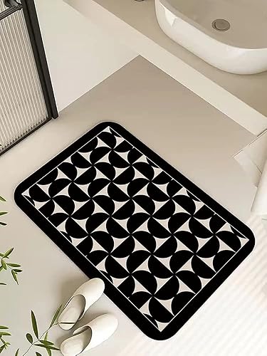 Tapete absorbente para baño, antideslizante, de diatomeas, de secado rápido, suave, tapete para ducha y bañera (cf-01)