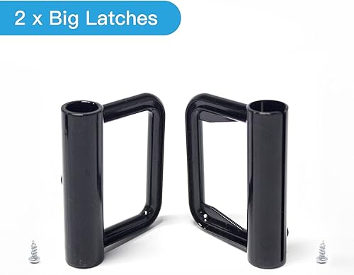 Miniatura 5 de WOMHOM Kit de piezas de puerta de bebé de malla retráctil de repuesto para puerta de mascotas, juego completo de accesorios de montaje en pared,