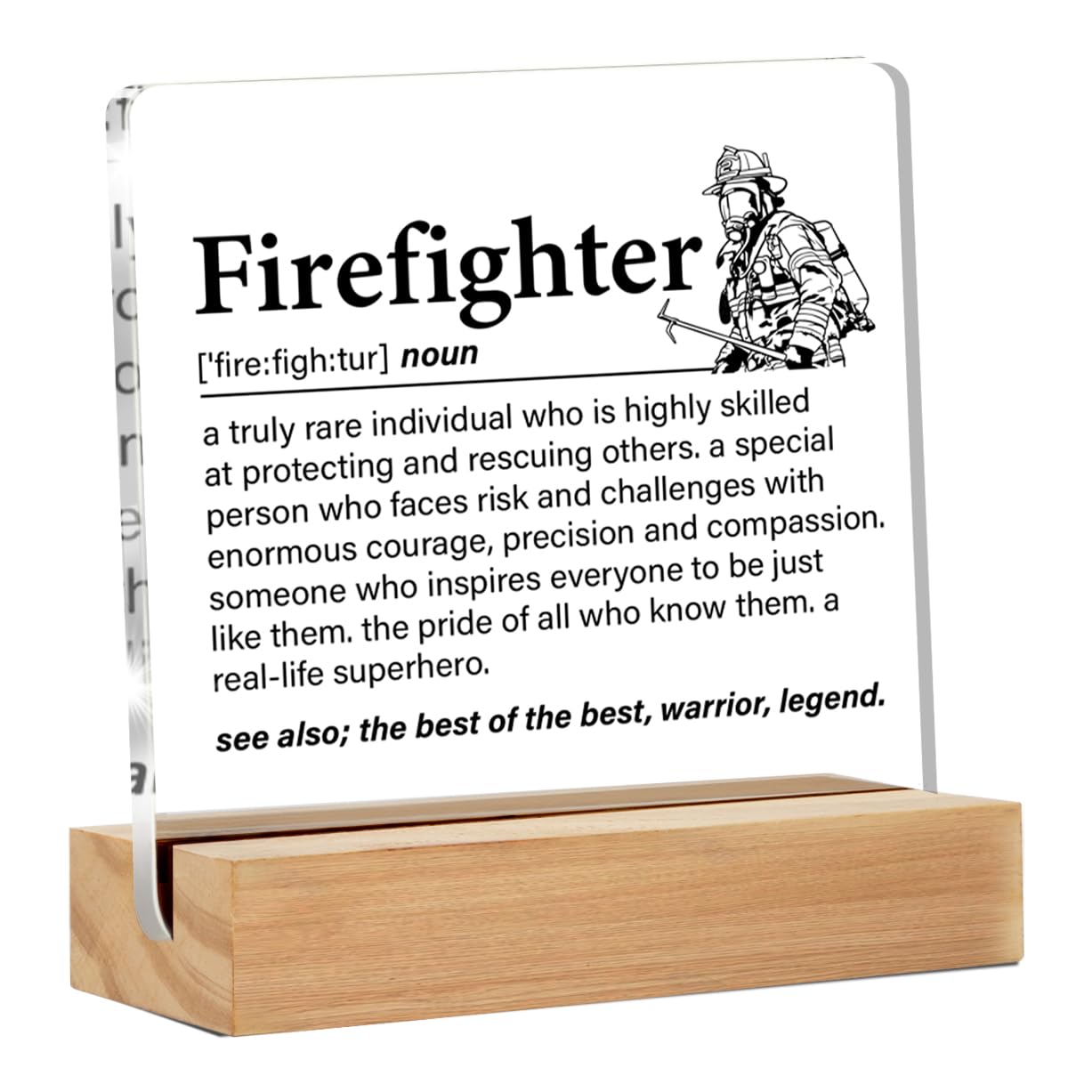 AVOI Firefighter Gifts For Women Men, Firefighter's Prayer Poster Canvas Wall Art Painting Ready Hang Home Office Decor Retirement Gift Graduation Gifts E