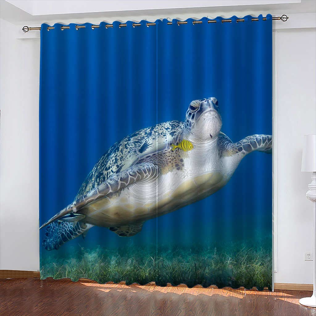 Rideau occultant tortue de fen&ecirc;tre thermique isolant polyester