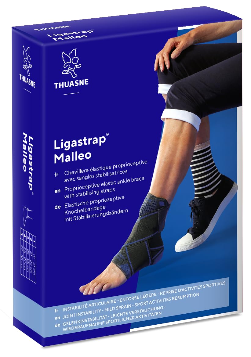 THUASNE Ligastrap Malleo Ligament Caviglia Brace (Taglia 5: 27-30 cm Circonferenza caviglia)