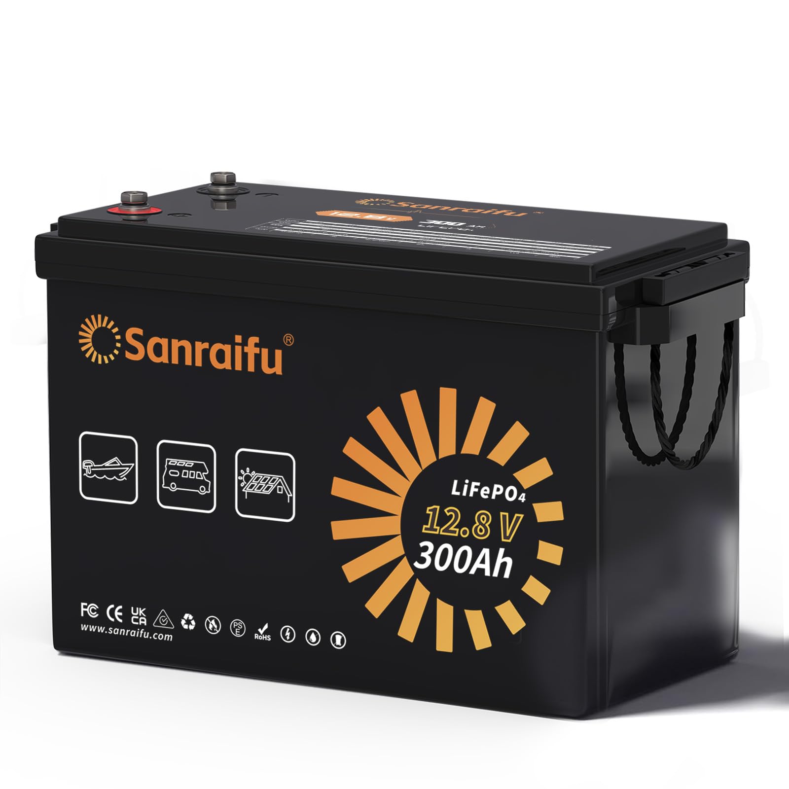 Amazon.co.jp: Sanraifu 12V 300Ah LiFePO4 リン酸鉄リチウムイオン