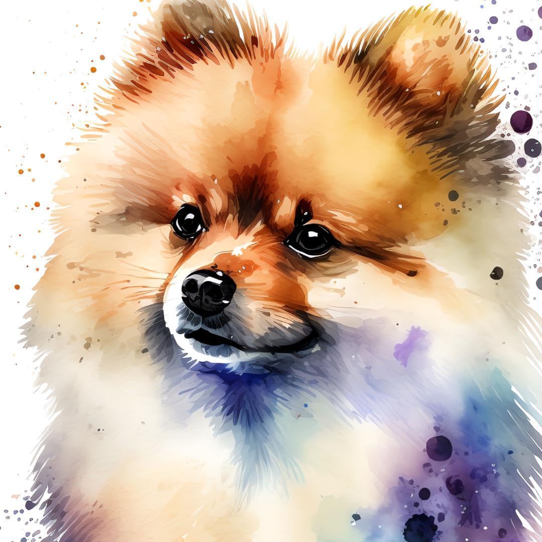 Amazon.co.jp: PET34ポメラニアン 犬アート インテリアポスター