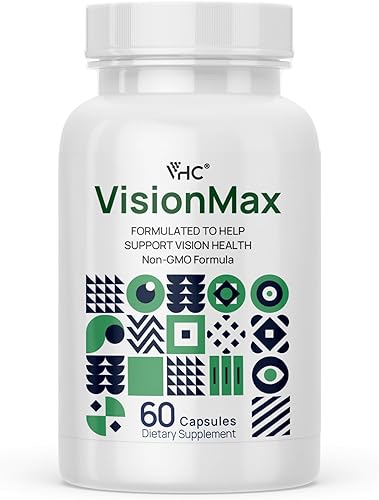 VHC Vitaminas para los ojos con luteína, arándano y zinc, suplementos 10 en 1, resveratrol semilla de uva, quercetina, taurina, cardo mariano,