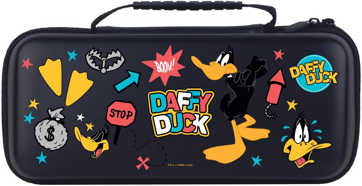 Head Case Designs Officially Licensed Looney Tunes Daffy Duck Character Icons Hard Storage Travel Carry Case Compatible with Asus ROG Ally