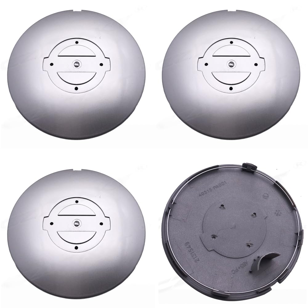 4 pièces Cache Moyeux pour Nissan Teana J31 16” Wheels 2004 2005 2006 2007, Enjoliveurs pour Auto Centre de Roue de Style de Voiture, Pneus Centres Accessoires Cache Central du Moyeu