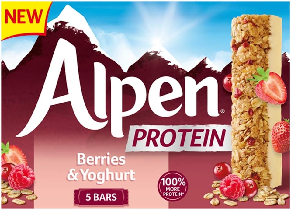 Alpen Protein Bars Berries & Yoghurt, 5x34g