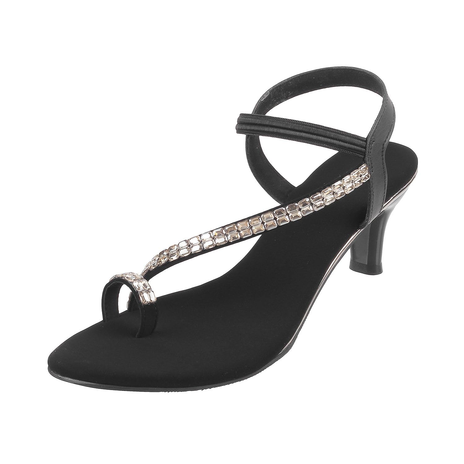 Mochi Women Black Kitten Heel Fashion Sandal UK/3 EU/36 (35-322) (B0CG3KCXRQ) Amazon Price History, Amazon Price Tracker