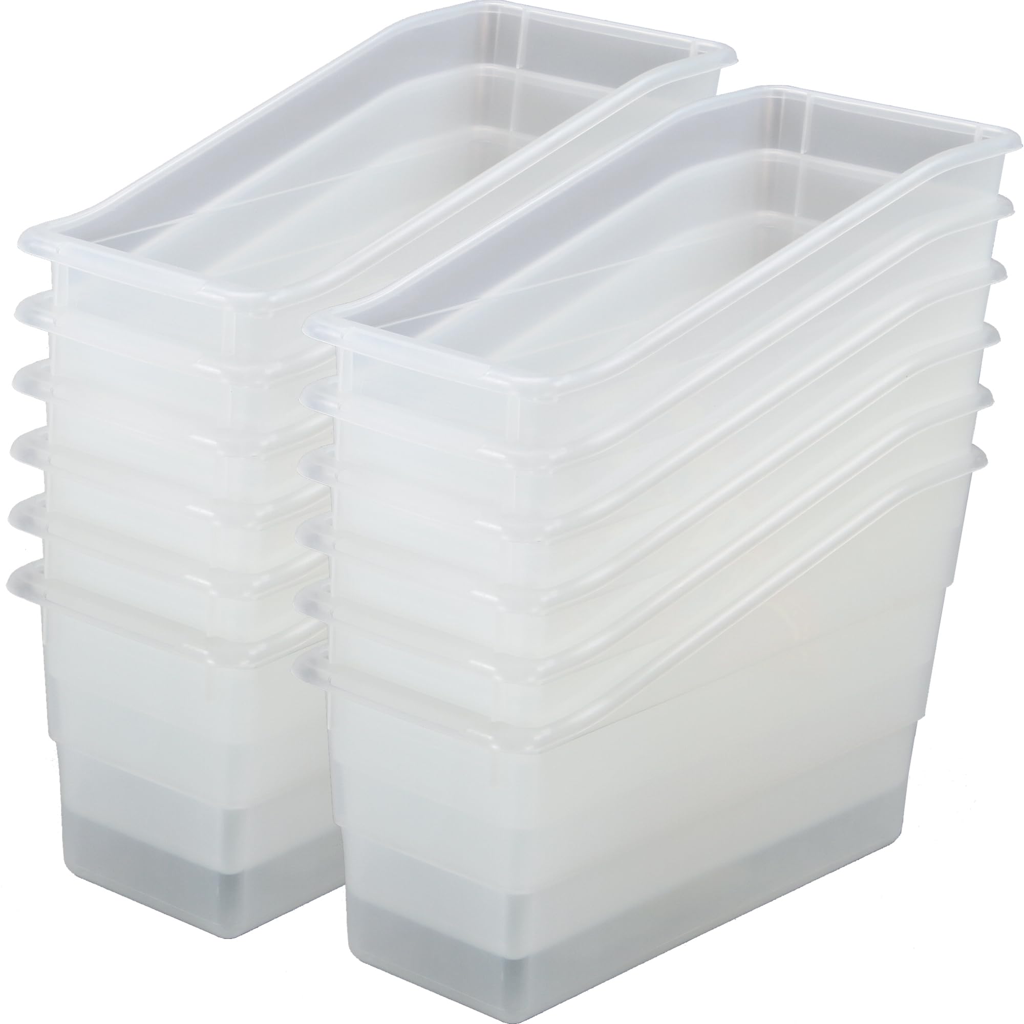 Really Good Stuff Durable Book &amp; Binder Holders, 12-Pack, Clear