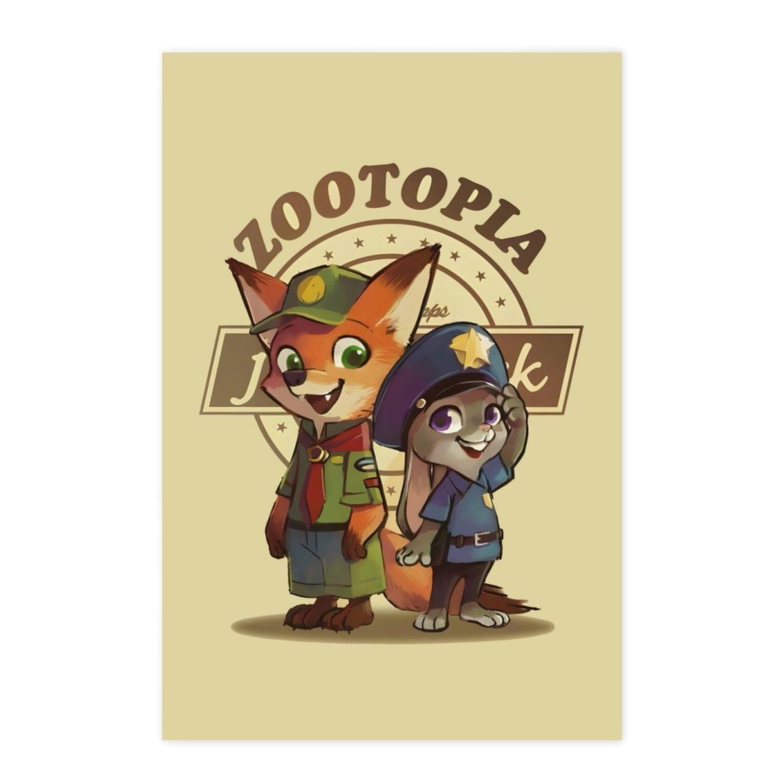 Amazon.co.jp: ズートピア ジュディ ニック ポスター 絵画 インテリア