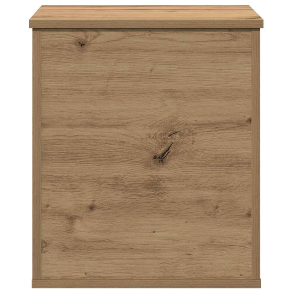 Hothingwell - Caja de almacenamiento de madera de ingeniería, 40 x 42 x 46 cm | Estilo minimalista, acabado liso, para salón, dormitorio, oficina, almacenamiento de libros